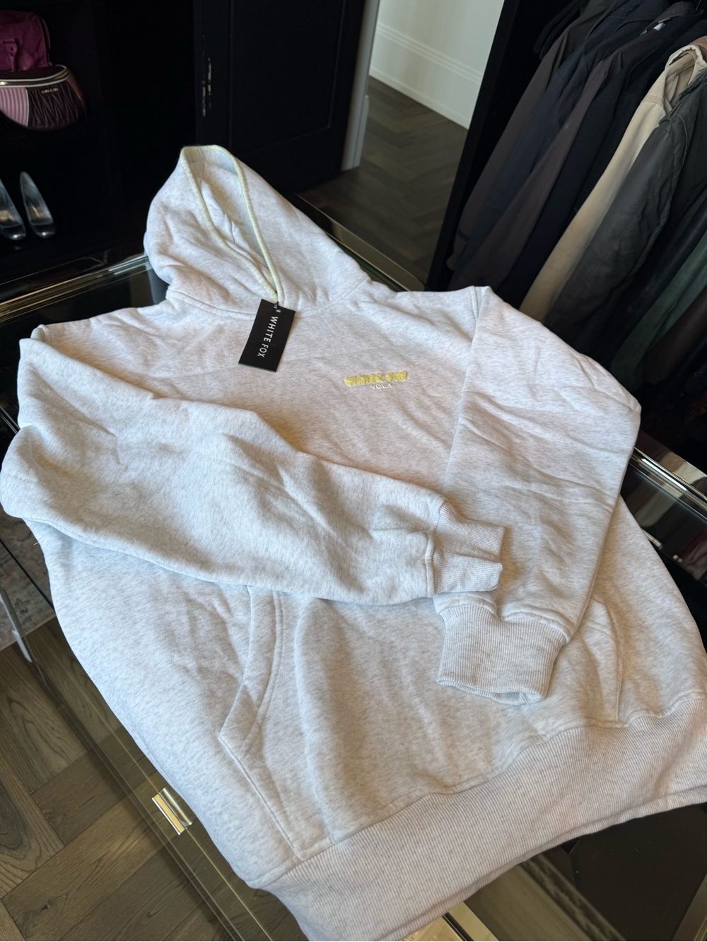 White Fox Vol. 1 Oversized Hoodie Grey Marle - Picture 4 of 11